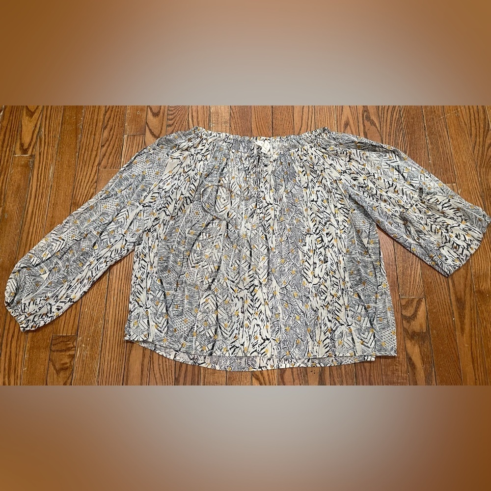 Lovestitch Off-Shoulder Patterned Blouse
